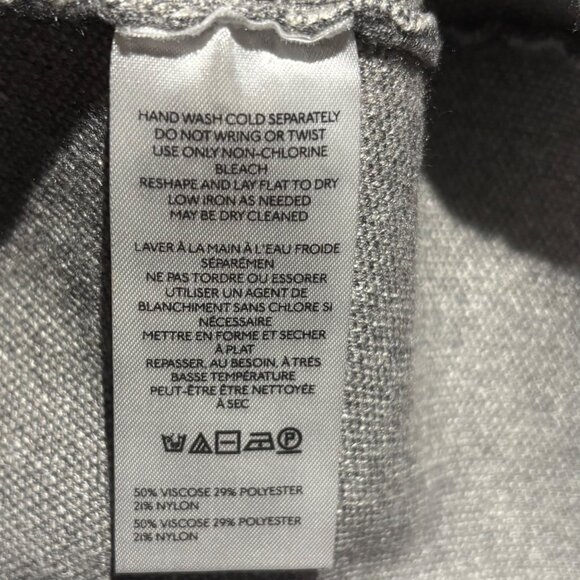 Anthropologie The Nina Short Sleeve Mock Neck Mod Mini Dress Sz XS Grey Floral - Picture 8 of 8